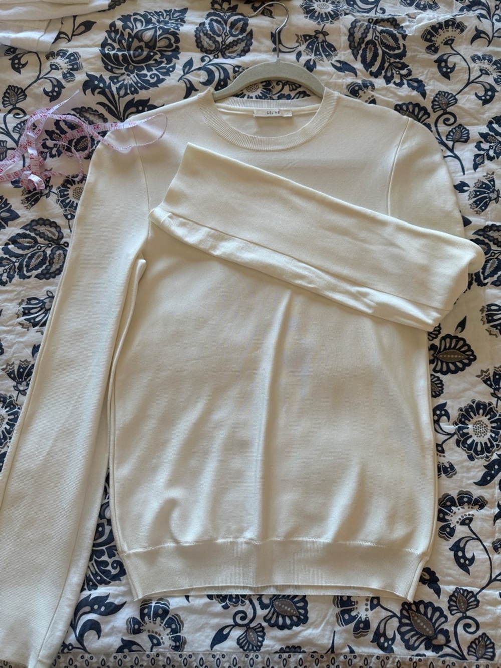 NWOT Celine Crewneck Long Sleeve Top